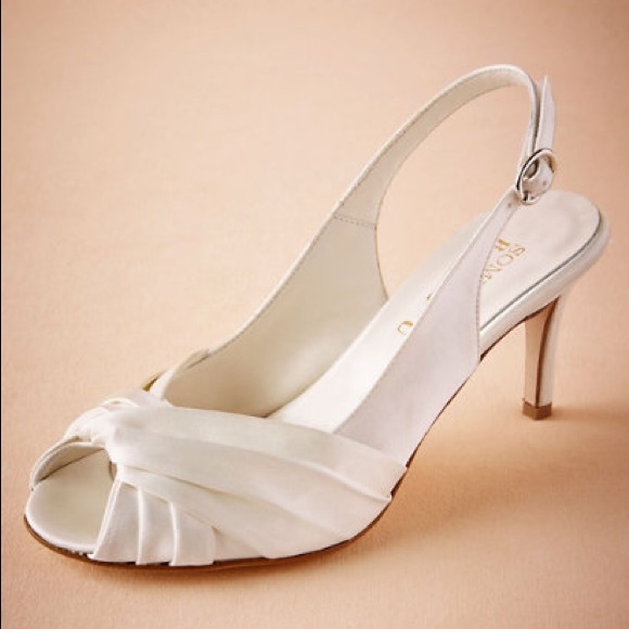 BHLDN Maryetta Peep Toe Heels NWOT - Picture 2 of 6